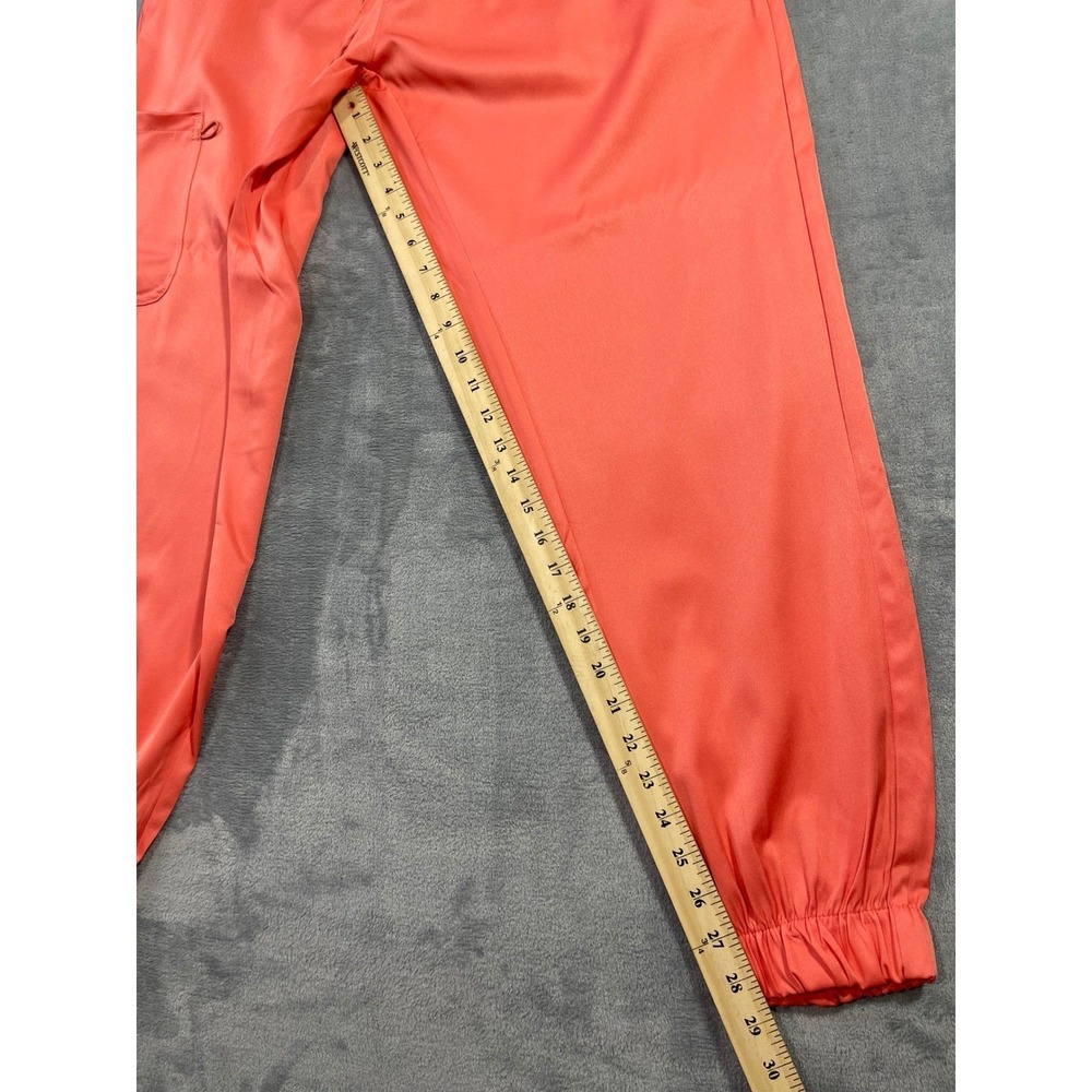 Mini Marilyn by MediChic Coral Pink Scrub Joggers Womens XL Cargo Medical Pants - Picture 5 of 7